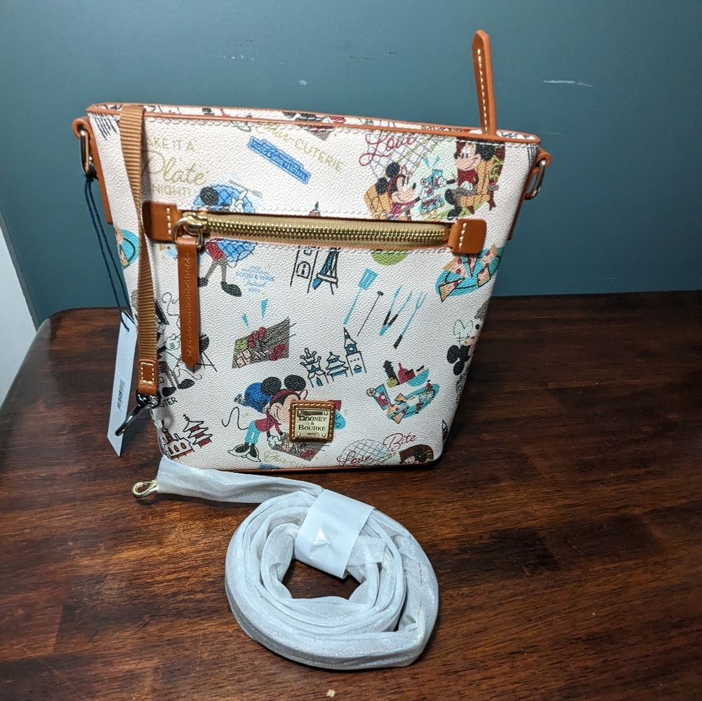 Dooney & Bourke Disney EPCOT 2022 Food and Wine Festival Crossbody bag - Picture 1 of 13